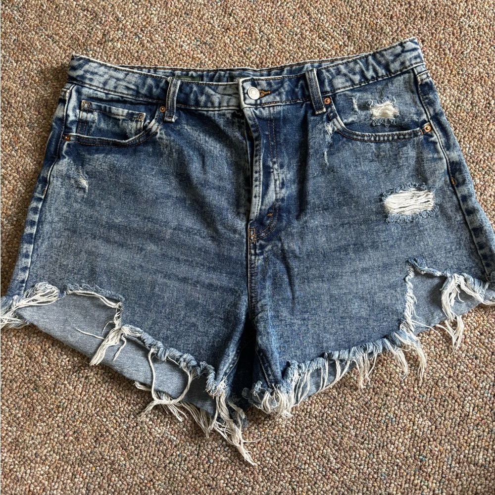 Distressed Denim Women Shorts